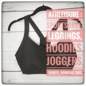 Athleisure hoodies, leggings, sports bras, tops